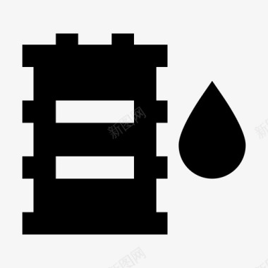 能源与动力桶原油图标图标