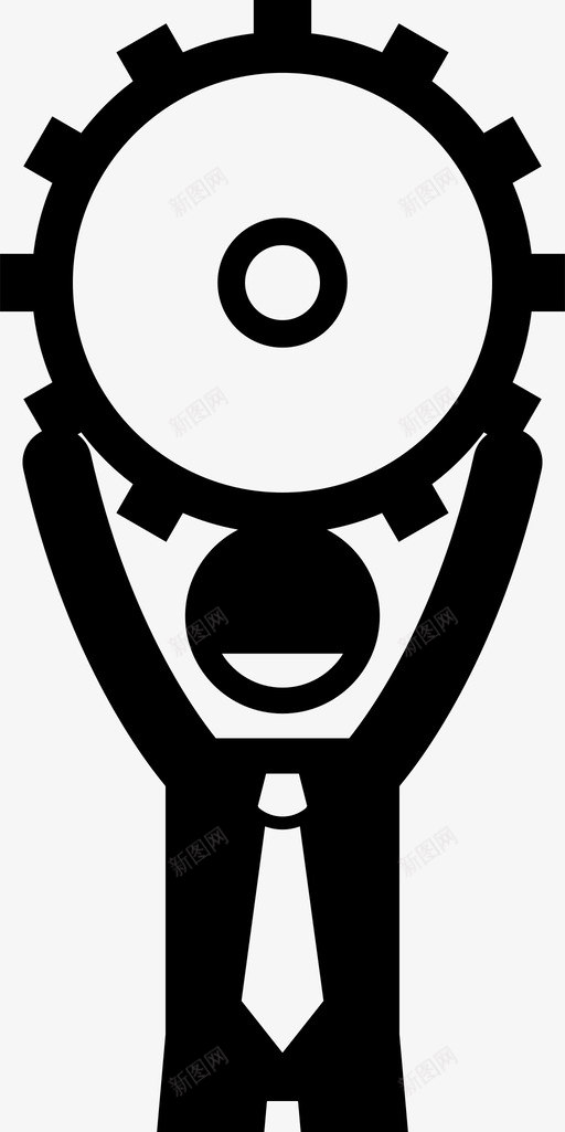 商人用齿轮齿轮机器图标svg_新图网 https://ixintu.com 人用 各种 商人 手持 数字 机器 物品 解决方案 过程 齿轮