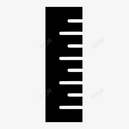 尺子量具铅笔图标svg_新图网 https://ixintu.com 天平 实心 尺子 工具 返校 量具 铅笔
