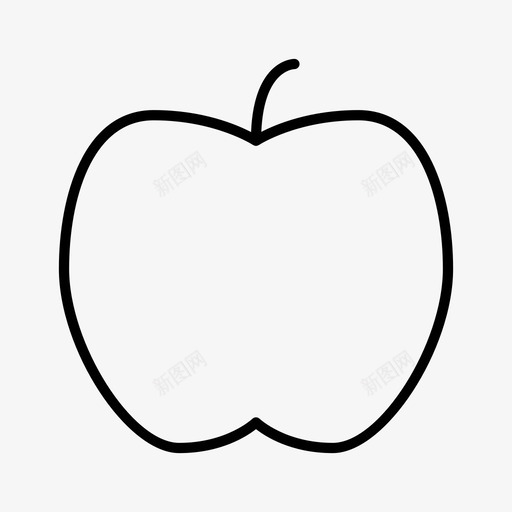 苹果水果健康图标svg_新图网 https://ixintu.com 健康 健康食品 健康饮食 园林绿化 水果 苹果 设备