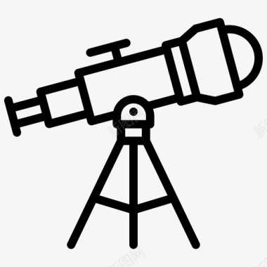 望远镜天文学照相机图标图标