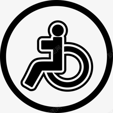 残疾人lcd患者图标图标