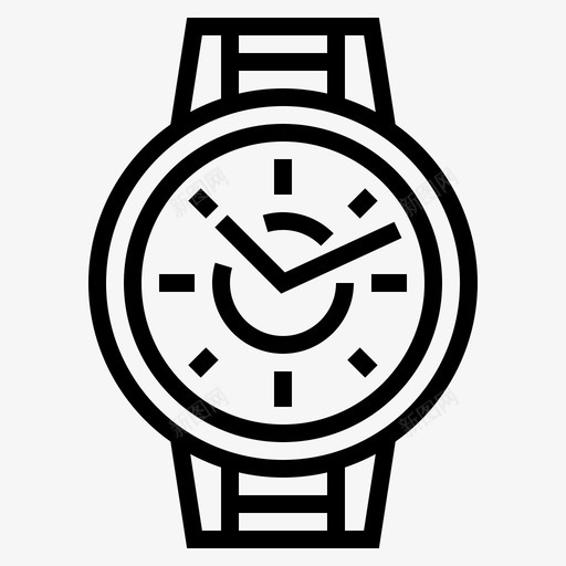 腕表手表11直线型图标svg_新图网 https://ixintu.com 手表 直线 线型 腕表
