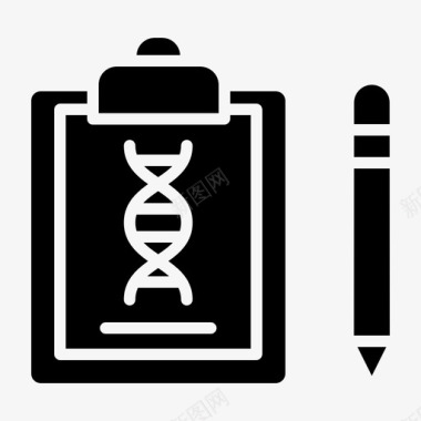 剪贴板科学101实心图标图标