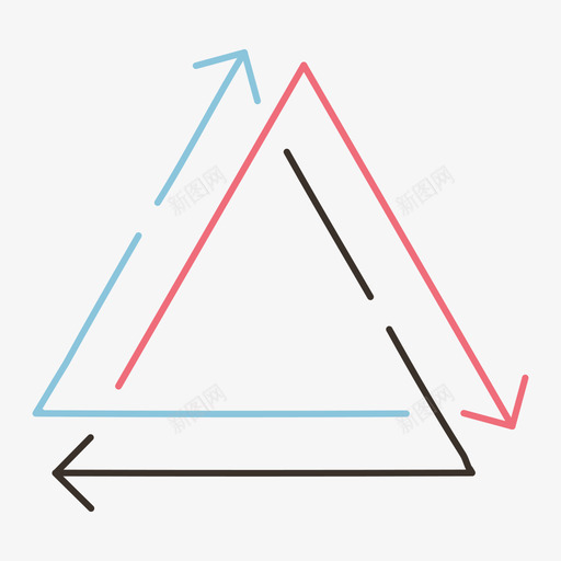 彩色金字塔信息图表4图标svg_新图网 https://ixintu.com 信息图表4 彩色金字塔