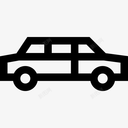 豪华轿车车辆和运输工具2直线型图标svg_新图网 https://ixintu.com 直线 线型 豪华 车辆 轿车 运输工具