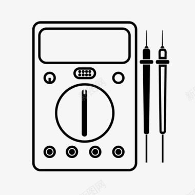 万用表电气测量图标图标
