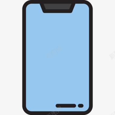智能手机ui35线性颜色图标图标