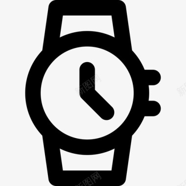 手表钟表和手表2直线型图标图标