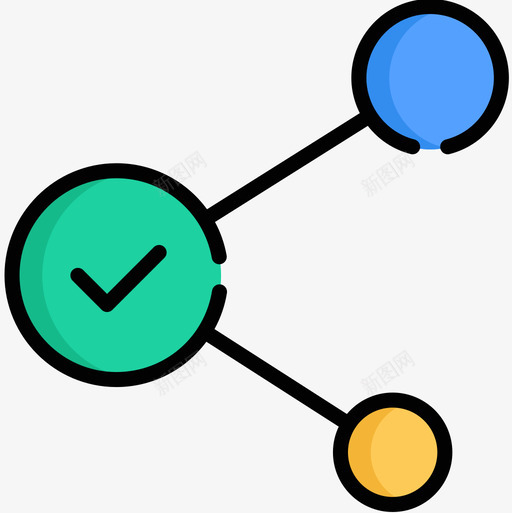 连接通信124线颜色图标svg_新图网 https://ixintu.com 连接 通信 颜色