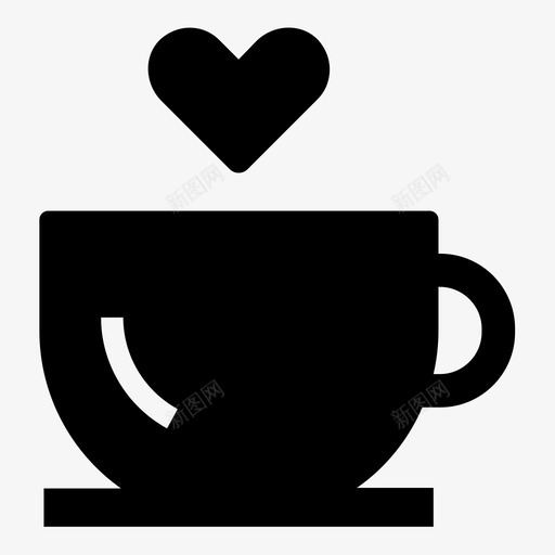 爱咖啡约会茶图标svg_新图网 https://ixintu.com 咖啡 咖啡店 图标 约会