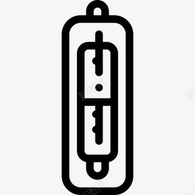 温度计圣诞187线性图标图标