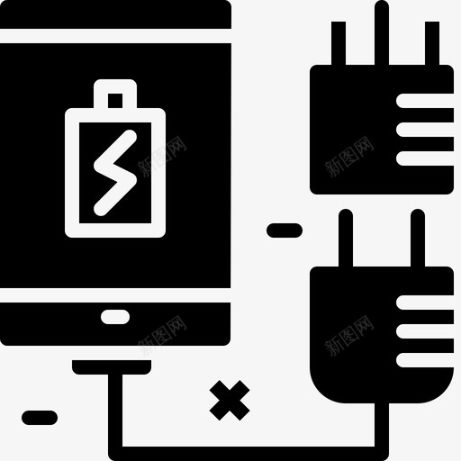 充电适配器电图标svg_新图网 https://ixintu.com 充电 插头 旅行符号 智能手机 电 适配器