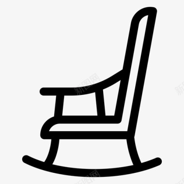 退休椅子休息图标图标