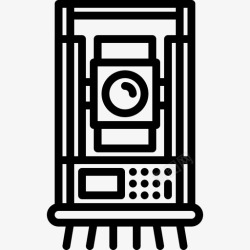 全站仪i全站仪建设者线性图标高清图片