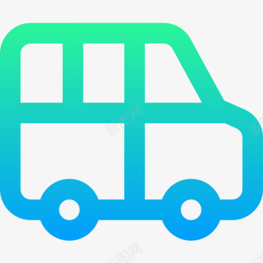 小型巴士公共交通8坡度图标图标