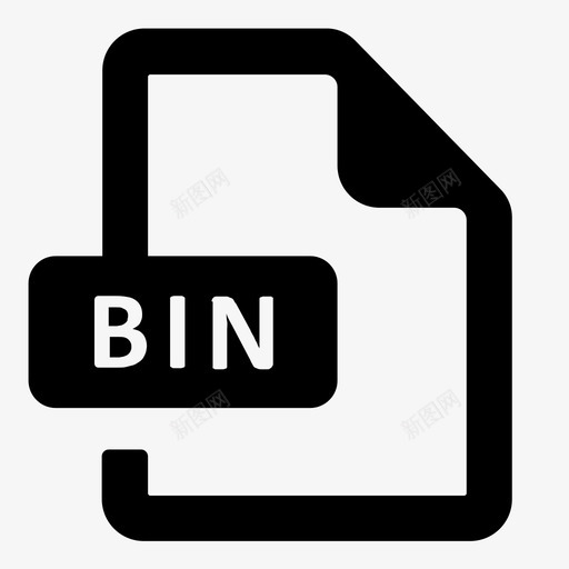 文件bin文件格式图标svg_新图网 https://ixintu.com bin文件 文件 文件图标集1 格式