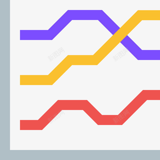 折线图统计图和图表2平面图图标svg_新图网 https://ixintu.com 图表 平面图 折线 线图 统计