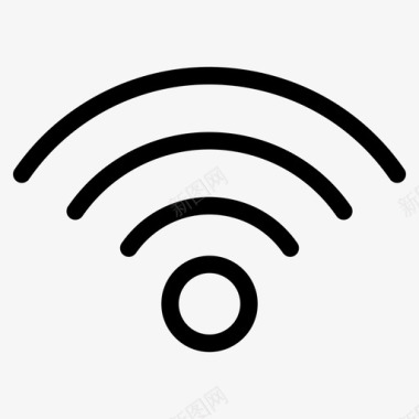 wifi圆圈互联网图标图标