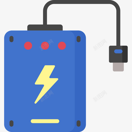 电源组技术89扁平图标svg_新图网 https://ixintu.com 扁平 技术 电源