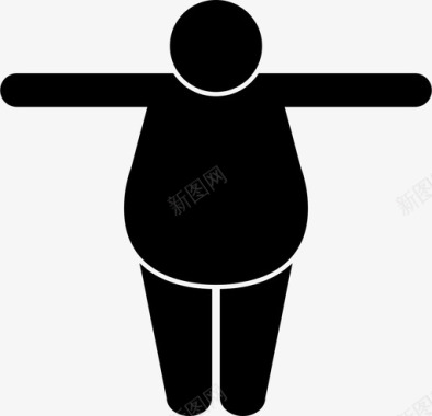 超重体肥胖健康图标图标