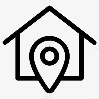 地点家房子图标图标