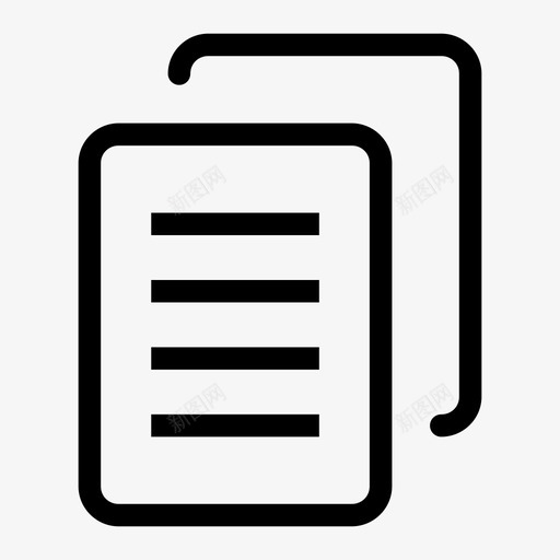 复制文档纸张图标svg_新图网 https://ixintu.com 复制 文档 纸张 重复