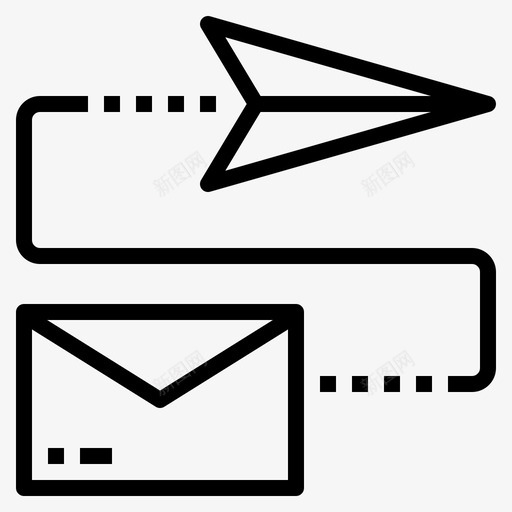 发送数据电子邮件图标svg_新图网 https://ixintu.com 传输 发送 数据 电子邮件 通信