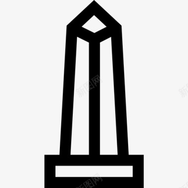 方尖碑埃及53直线图标图标