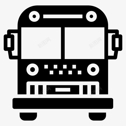 本地巴士运输长途汽车公共交通图标svg_新图网 https://ixintu.com 交通 公共 图标 字形 巴士 本地 车辆 运输 长途汽车