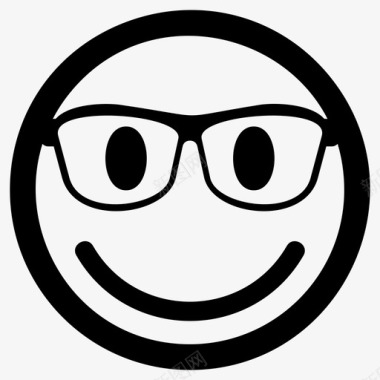 眼镜表情符号护目镜图标图标