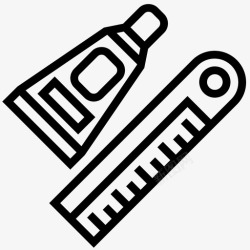 木材1胶水线条修补图标高清图片
