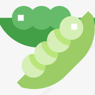豆类蔬菜和水果2扁平图标图标