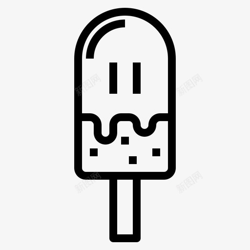 冰淇淋冷饮食物图标svg_新图网 https://ixintu.com 冰棒 冰淇淋 冷饮 甜食 食物 餐厅