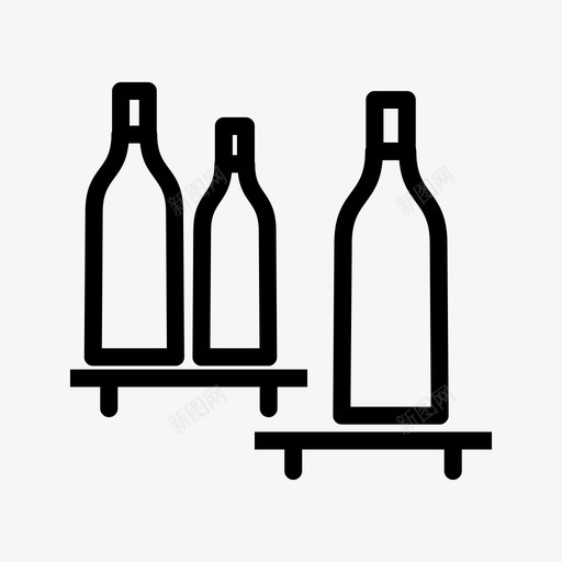 瓶子水瓶架子图标svg_新图网 https://ixintu.com 架子 水瓶 瓶子