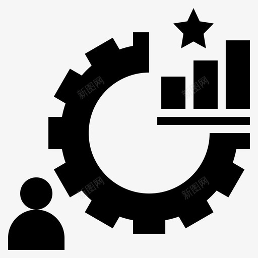 绩效业务管理图标svg_新图网 https://ixintu.com 业务 优化 字形 管理 统计 绩效
