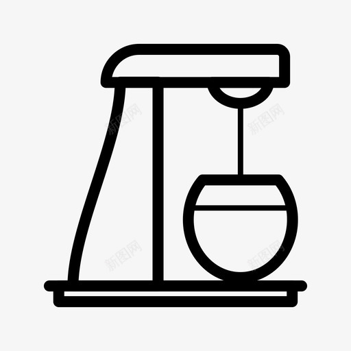 面粉搅拌机电器厨房图标svg_新图网 https://ixintu.com 厨房 厨房用具 搅拌机 电器 面粉