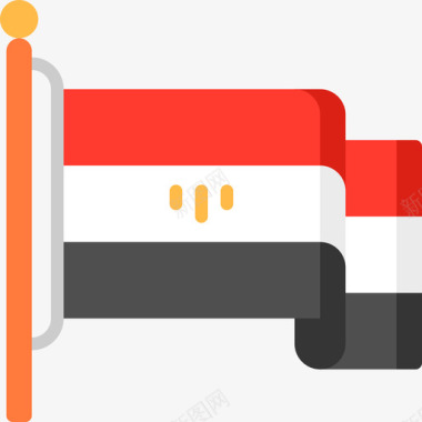 埃及埃及40平坦图标图标