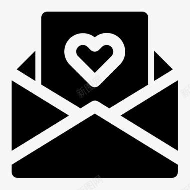 信封打开电子邮件信件图标图标