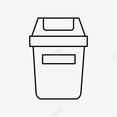 垃圾桶篮子罐子图标图标