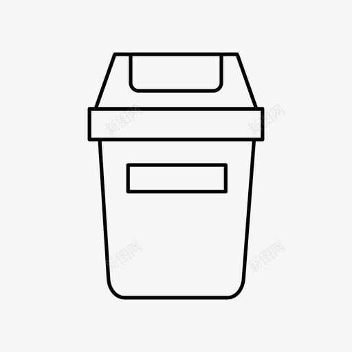垃圾桶篮子罐子图标svg_新图网 https://ixintu.com 其他 垃圾 垃圾桶 篮子 罐子