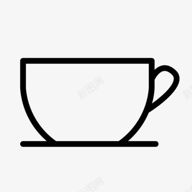 咖啡带盘杯子饮料图标图标