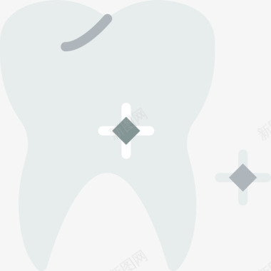 健康牙齿牙科12扁平图标图标