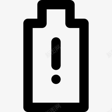 电池垂直警告充电电力图标图标