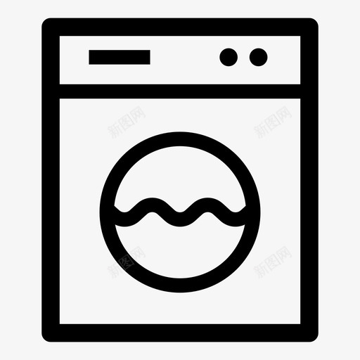 洗衣机干衣机家用电器图标svg_新图网 https://ixintu.com 家用电器 干衣机 洗衣机