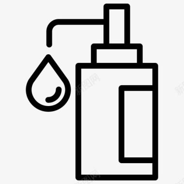 香皂美发师1直线型图标图标