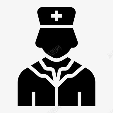 护士工作和职业扎实图标图标