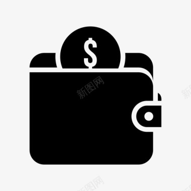钱包收入金钱图标图标