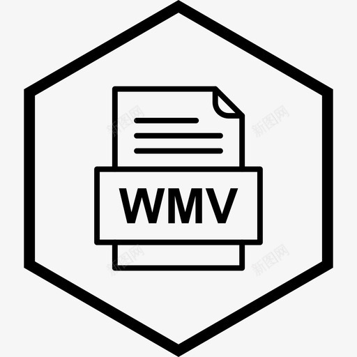 wmv文件文件文件类型格式图标svg_新图网 https://ixintu.com 41种 wmv 文件 格式 类型