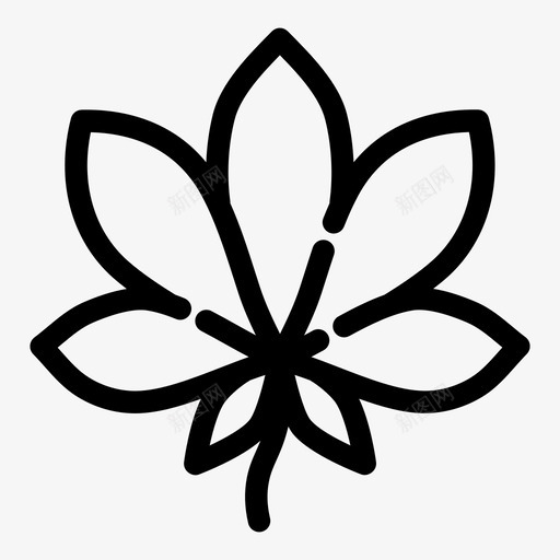 叶栗子天然图标svg_新图网 https://ixintu.com 天然 栗子 植物 自然